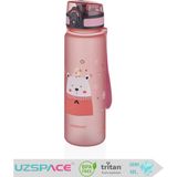 Uzspace Tritan Çocuk Matarası/suluk 500 Ml. - Pembe