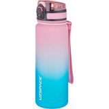 Uzspace Tritan Matara 500 ml Pembe Yeşil Çift Renk - Pembe - Yeşil