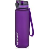 Uzspace Tritan Matara Mor 1000 Ml Hafif ve Dayanıklı Tasarım ile Spor Kullanım İçin