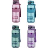 Uzspace Tritan Su Matarası 1000ML 1 Litre Büyük Boy Yenilenen Renkler - Gri