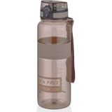 Uzspace Tritan Su Matarası 1000ML 1 Litre Büyük Boy Yenilenen Renkler - Kahverengi