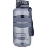 Uzspace Tritan Su Matarası 1500ML 1.5 Litre Mega Boy Yenilenen Renkler - Gri