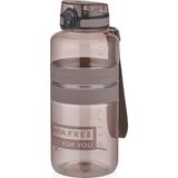 Uzspace Tritan Su Matarası 1500ML 1.5 Litre Mega Boy Yenilenen Renkler - Kahverengi