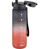 Uzspace Tritan Su Matarası 500ML VGN3026 Siyah Kırmızı - Siyah - Kırmızı