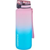 Uzspace Tritan Su Matarası 800ML Pembe Turkuaz - Pembe - Mavi
