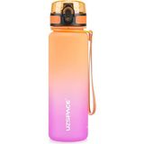 Uzspace Tritan Su Matarası 800ML Turuncu Mor - Turuncu - Mor