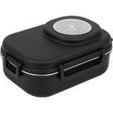 Uzspace VGN-8021-8031 Paslanmaz Çelik Yemek Kabı - Lunch Box 600 ml Black - 1 Adet