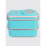 Uzspace VGN-8023-8054 Paslanmaz Çelik Yemek Kabı - Lunch Box 1200 ml Cyan Green - 1 Adet