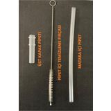 Uzspace Yedek Pipet Takımı ve Pipet Temizleme Fırçası 1 Set (3 Parça) -Kapak Hariçtir---