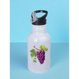 Üzüm Baskılı Matara Suluk 600 ml - Sporcu Suluğu, Büyük Suluk, Spor Matara, Sporcu Sulukları