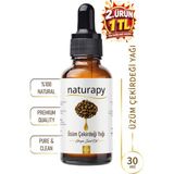 Üzüm Çekirdeği Yağı (Grape Seed Oil) Soğuk Sıkım Sabit Yağ 30 ml Damlalıklı Cam Şişe