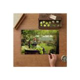 Üzümler - Şarap - Fıçı - Bağ Manzarası Tasarımı 240 Parça Ahşap Puzzle Ahşap Kutuda MP01386