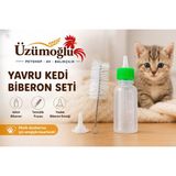 Üzümoğlu 1 Adet Yavru Kedi Biberon Seti 60ML – Temizlik Fırçası ve Yedek Emzik Dahil