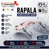 Üzümoğlu Lion Fishing Vib Blade Sw Rapala 14GR 55MM Kanlı Beyaz Titreşimli Sahte Balık Alabalık Turna Yayın Yemi