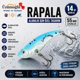 Üzümoğlu Lion Fishing Vib Blade Sw Rapala 14GR 55MM Mavi Beyaz Titreşimli Sahte Balık Alabalık Turna Yemi