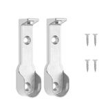 Uzun Askı Flanşı Dolap Boru Sabitleme Kıyafet Elbise Askı Flanş Aparatı Krom 60 Mm (2 Adet)