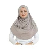Uzun Hazır Giyim Turban Yumuşak Eşarp İslami Giyim Açık Vizon