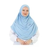 Uzun Hazır Giyim Turban Yumuşak Eşarp İslami Giyim Bebe Mavisi