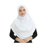 Uzun Hazır Giyim Turban Yumuşak Eşarp İslami Giyim Beyaz