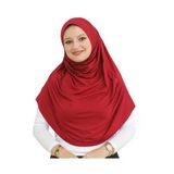 Uzun Hazır Giyim Turban Yumuşak Eşarp İslami Giyim Bordo