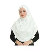 Uzun Hazır Giyim Turban Yumuşak Eşarp İslami Giyim Cream