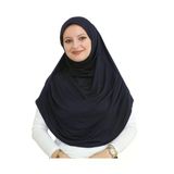 Uzun Hazır Giyim Turban Yumuşak Eşarp İslami Giyim Lacivert