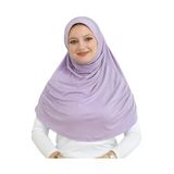 Uzun Hazır Giyim Turban Yumuşak Eşarp İslami Giyim Mürdüm