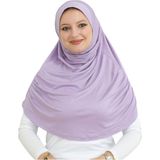 Uzun Hazır Giyim Turban Yumuşak Eşarp Islami Giyim Viskon - Lila - Standart