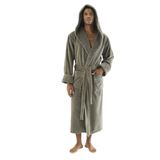 Uzun Kapüşonlu Triga Bambu Cotton Bayan Bornoz HAKİ L/XL