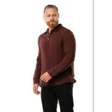Uzun Kol Double Müslin Erkek Sonbahar Ve Kışlık Sweatshirt Bordo Brd