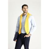 Uzun Kol Slim Fit Dar Kesim Klasik Desenli Pamuklu Kolay Ütülenebilir Gömlek - Uçuk Mavi