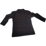 Uzun Kollu Boğazlı Bebek Sweatshirt Body Siyah Unısex Tuhfetower - 2 Yaş