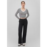 Uzun Kollu Crop Basic Tişört Crop/Kısa Kesim 1613041-85586 Siyah-85586 XS