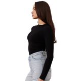 Uzun Kollu İç Body | Rahat ve Nefes Alan Kumaşıyla Tam Kapsama (Siyah, S)
