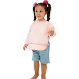 Uzun Kollu Leke Tutmaz Bebek Mama ve Oyun Önlüğü - Pembe - Standart