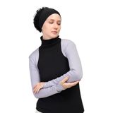 Uzun Kollu Tesettür Bolero, Gri, Standart