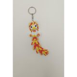 Uzun Kuyruk Serisi Sevimli Unicorn Figürlü Hareketli Anahtarlık (Büyük Boy-12CM) - Çanta Süsü Charm