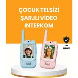 Uzun Menzilli Video Walkie Talkie Çocuk Telsizi Eğitici Eğlenceli Oyuncak Şarjlı Interkom
