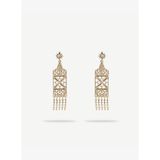 Uzun Sallantılı Gold Küpe