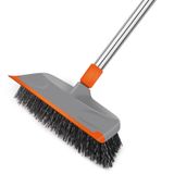 Uzun Saplı Ağır Hizmet Tipi Zemin Fırçası, BITOPE 30,48 cm Geniş Harç Fırçası, Bahar Temizliği Güverte, Banyo, Fayans, Mutfak, Yüzme Havuzu için Sert Kıl Fırça Temizleyici