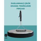 Uzun Saplı Paslanmaz Çelik Izgara Temizlik Fırçası
