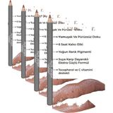 Uzun Süre Kalıcı Dağılma Yapmayan Nemlendirici Dudak Kalemi - Lipliner Pencil 06 Soft Brown (4 - Çok Renkli