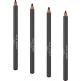 Uzun Süre Kalıcı Dağılma Yapmayan Nemlendirici Dudak Kalemi - Lipliner Pencil 19 Reddish Brown - Çok Renkli