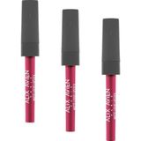 Uzun Süre Kalıcı Kadifemsi Kuruma Yapmayan Mat Likit Ruj - Lipstick 514 Bright Fuchsia (3 Paketi) - Option-1
