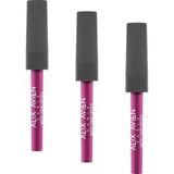 Uzun Süre Kalıcı Kadifemsi Kuruma Yapmayan Mat Likit Ruj - Lipstick 516 Fuchsia (3 Paketi) - Option-1