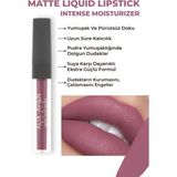 Uzun Süre Kalıcı Kadifemsi Kuruma Yapmayan Mat Likit Ruj - Matte Liquid Lipstick 510 Dark Rose - 510 Dark Rose Mat Bitişli Likit Ruj - 8 Saate Kadar Kalıcı Etki - Matte Liquid Lipstick