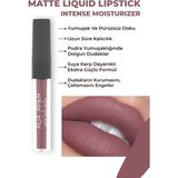 Uzun Süre Kalıcı Kadifemsi Kuruma Yapmayan Mat Likit Ruj - Matte Liquid Lipstick 513 Dry Cranberry - 513 Dry Cranberry Mat Bitişli Likit Ruj - 8 Saate Kadar Kalıcı Etki - Matte Liquid Lipstick