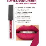 Uzun Süre Kalıcı Kadifemsi Kuruma Yapmayan Mat Likit Ruj - Matte Liquid Lipstick 515 Royal Cranberry - 515 Royal Cranberry Mat Bitişli Likit Ruj - 8 Saate Kadar Kalıcı Etki - Matte Liquid Lipstick