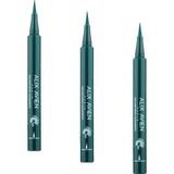 Uzun Süre Kalıcı, Suya Dayanıklı ve Yumuşak Uçlu Yeşil Göz Kalemi - Inkliner Eyeliner Sacramento (3 Paketi)