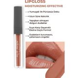 Uzun Süre Kalıcı Yapışkan His Bırakmayan Nemlendirici Dudak Parlatıcısı - Lipgloss 05 Soft Caramel